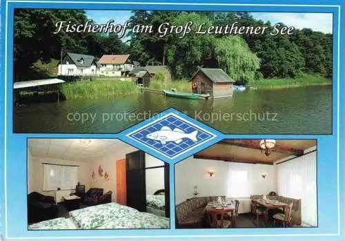 AK / Ansichtskarte  Gross Leuthen Grossleuthen Dahme-Spreewald Fischerhof am Gross Leuthener See Fremdenzimmer