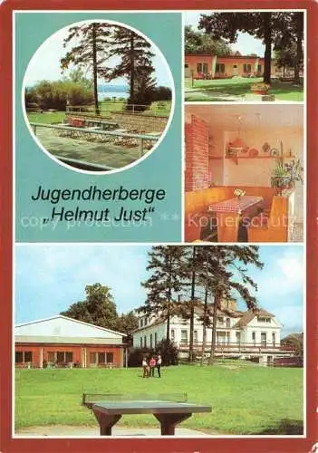 AK / Ansichtskarte  Pieskow Bad Saarow Jugendherberge Helmut Just Seeblick Bungalows Speiseraum