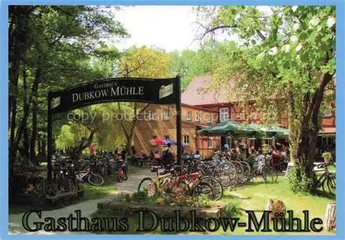 AK / Ansichtskarte  Dubkow Spreewald Gasthaus Dubkow-Muehle Biergarten