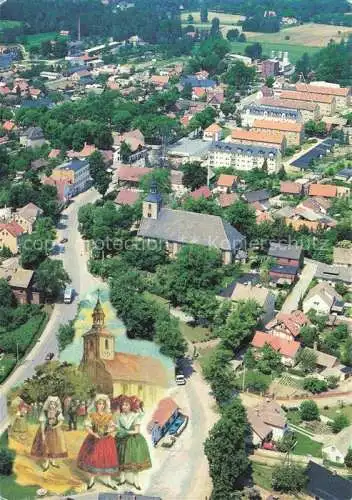 AK / Ansichtskarte  Burg Spreewald Brandenburg Fliegeraufnahme Luft und Litho aus historischer Postkarte Sammlung H. Klausch