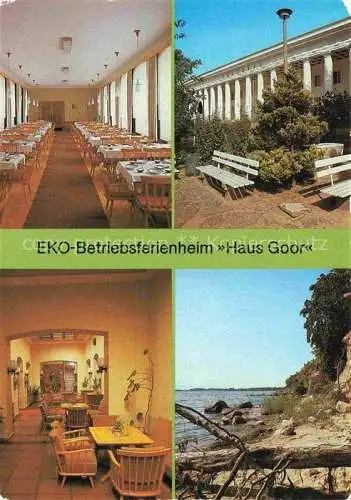 AK / Ansichtskarte  Lauterbach Ruegen Putbus EKO-Betriebsferienheim Haus Goor Speisesaal Empfang Steilufer