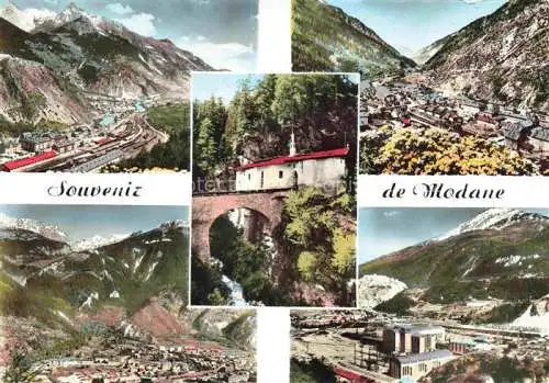 AK / Ansichtskarte  Modane 73 Savoie Vue générale Modane-Fourneaux Chapelle du Charmaix Madone-Ville Avrieux