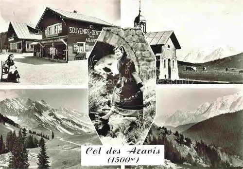 AK / Ansichtskarte  Aravis Col des La Clusaz Annecy 74 Haute-Savoie Hôtel des Rhododendrons Chapelle Sainte-Anne Le Torrent Col des Aravis Chaîne du Mont Blanc