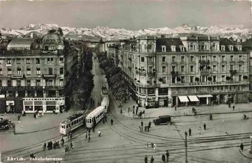 AK / Ansichtskarte  Strassenbahn Tramway-- Zuerich Bahnhofstrasse