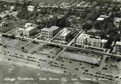 AK / Ansichtskarte  Igea Marina Bellaria RIMINI IT Albergo Margherita Viale Pinzon Vue aerienne