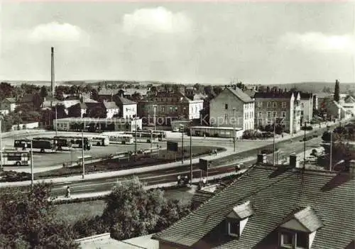 AK / Ansichtskarte  Oschatz Sachsen Busbahnhof