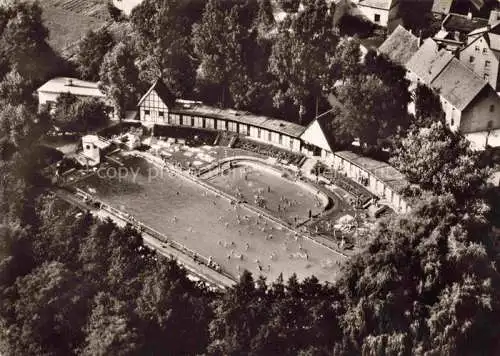 AK / Ansichtskarte  Herzogenaurach Bayern Freibad Fliegeraufnahme