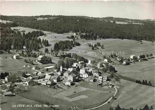 AK / Ansichtskarte  La Cote-aux-Fees Val-de-Travers NE Vue aerienne