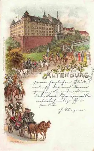 AK / Ansichtskarte  ALTENBURG  (S.A.) Thueringen Schloss Altenburger Bauernreiten