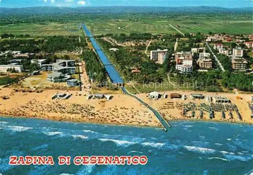 AK / Ansichtskarte  Zadina Cesenatico Panorama dal mare veduta aerea