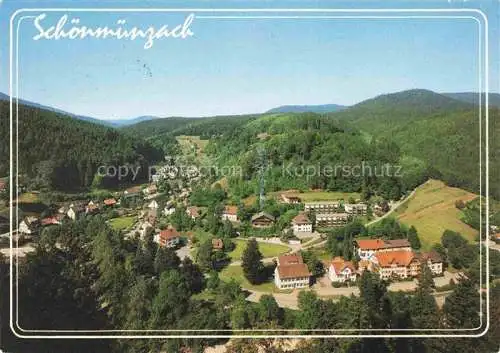 AK / Ansichtskarte  Schoenmuenzach Baiersbronn Panorama Kneipp- und Luftkurort im Murgtal