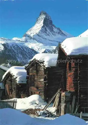 AK / Ansichtskarte  ZERMATT VS Blick zum Matterhorn Walliser Alpen