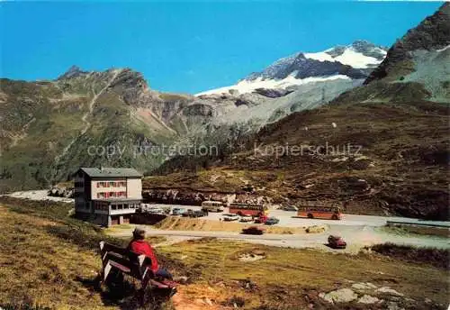 AK / Ansichtskarte  Simplonpass Hotel Simplonblick Blick gegen Wasenhorn und Monte Leone