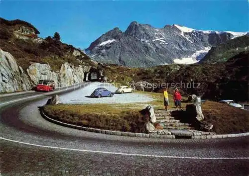 AK / Ansichtskarte  Sustenstrasse Serpentinen Blick gegen Himmelrank Sustenspitz Kleines Sustenhorn Steingletscher