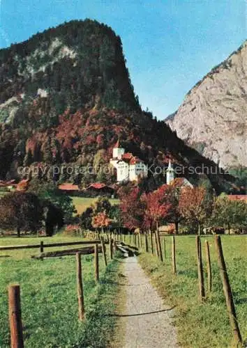 AK / Ansichtskarte  Wimmis BE Panorama Schloss Alpen