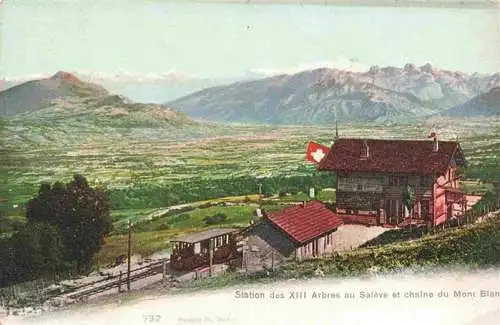 AK / Ansichtskarte  Saleve Le Haute-Savoie 74 Station Arbres Saleve Mont Blanc