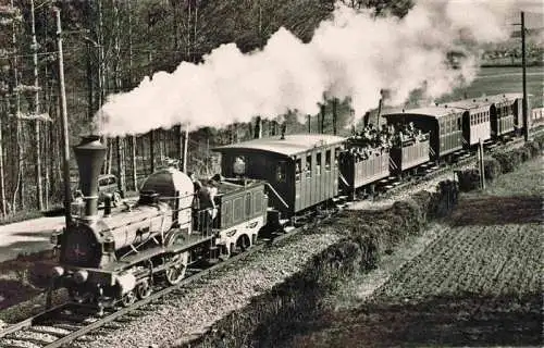 AK / Ansichtskarte  Eisenbahn Railway Chemin de Fer Cent ans Chemins fer Suisses Spanisch Broetli Bahn