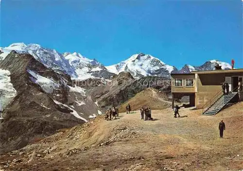 AK / Ansichtskarte  Pontresina GR Bergrestaurant Piz Lagalb mit Berninagruppe