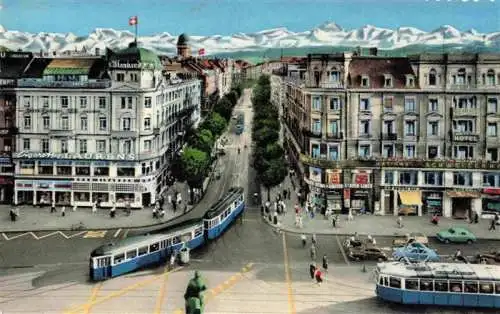 AK / Ansichtskarte  Strassenbahn Tramway-- Zuerich Bahnhofstrasse