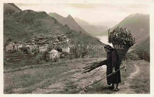 AK / Ansichtskarte  LUGANO Lago di Lugano TI Bre villaggio