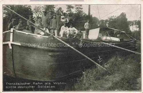 AK / Ansichtskarte  Anizy-le-Chateau LAON 02 Aisne Franz Kahn im Oise Aise Kanal als Wohnstaette deutscher Soldaten