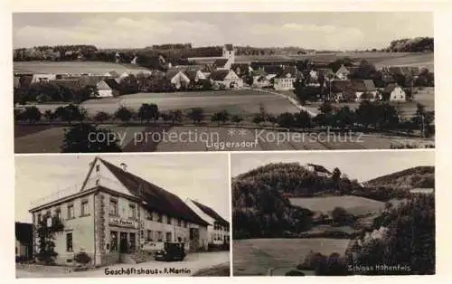 AK / Ansichtskarte  Liggersdorf Hohenfels Konstanz BW Panorama Geschaeftshaus Martin Schloss Hohenfels