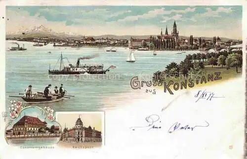 AK / Ansichtskarte  KONSTANZ Bodensee BW Panorama Consiliumgebaeude Reichspost