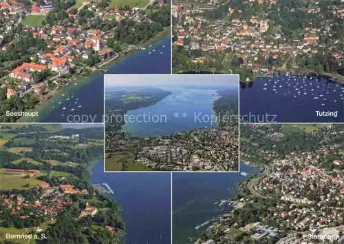 AK / Ansichtskarte  Starnbergersee Starnberg Bayern und Umliegende Gemeinden Starnberg Tutzing Bernried Seeshaupt