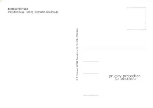 AK / Ansichtskarte  Starnbergersee Starnberg Bayern und Umliegende Gemeinden Starnberg Tutzing Bernried Seeshaupt