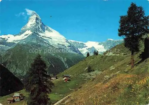 AK / Ansichtskarte  ZERMATT VS Findelen mit Blick gegen Matterhorn Walliser Alpen