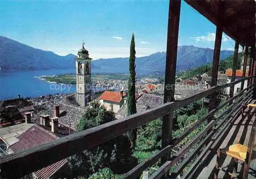 AK / Ansichtskarte  Brione-Verzasca Minusio Locarno TI Panorama Blick auf Lago Maggiore