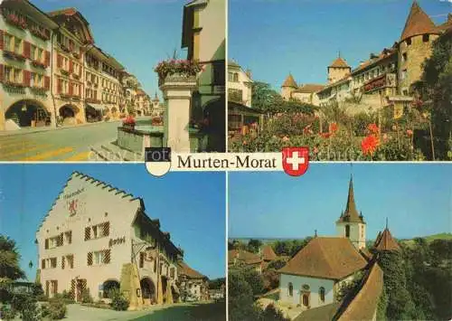 AK / Ansichtskarte  Murten Morat FR Ortsmotive Zentrum Kirche