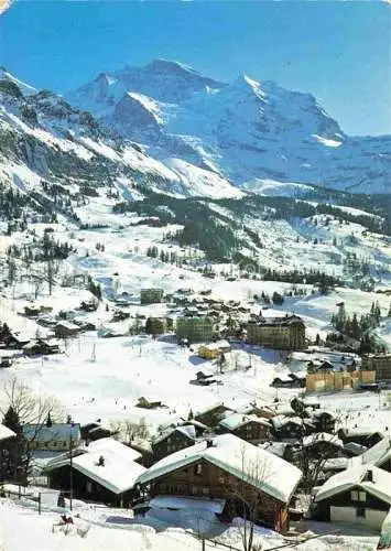 AK / Ansichtskarte  Wengen  BE Winterpanorama Blick gegen Jungfrau Berner Alpen