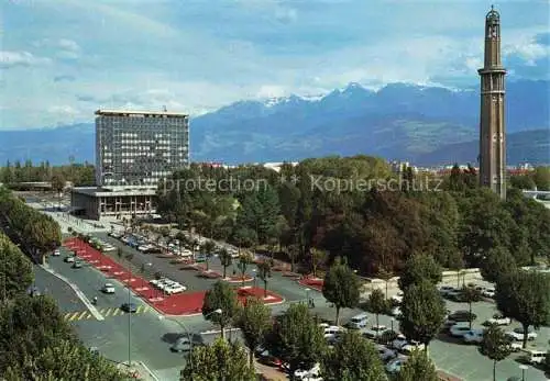 AK / Ansichtskarte  GRENOBLE 38 Parc Paul Mistral la Mairie et la Chaîne de Belledonne Alpes