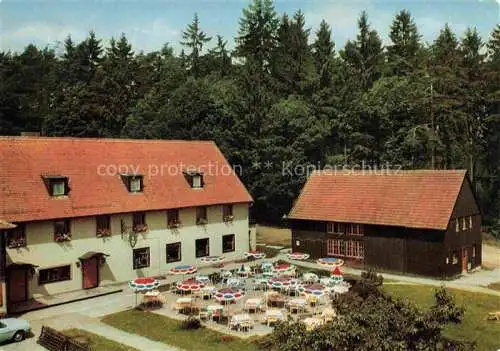 AK / Ansichtskarte  Lettgenbrunn Jossgrund Main-Kinzig-Kreis Hessen Jagdhaus Horst Gasthaus Gartenterrasse