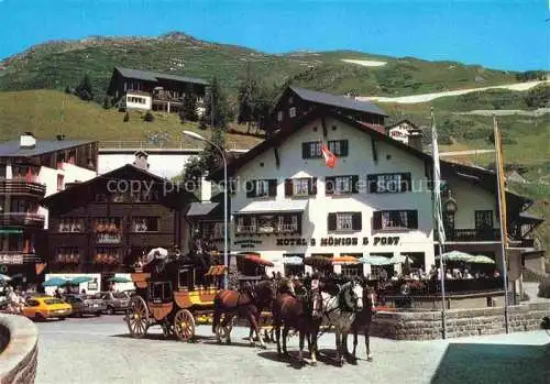 AK / Ansichtskarte  Andermatt UR Gotthard-Kutsche Pferdekutsche Hotel