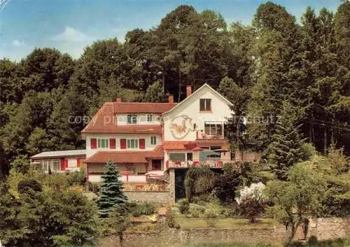 AK / Ansichtskarte  Lindenfels Odenwald Pension Buecherstube Weinklause Café Haus Luginsland