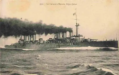 AK / Ansichtskarte  Marine  Warships Cuirasse Escadre Edgar Quinet