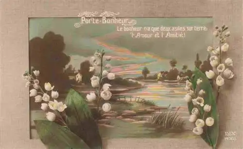 AK / Ansichtskarte  Foto DIX Paris Nr. 1476-1 Porte Bonheur Amour Amitig