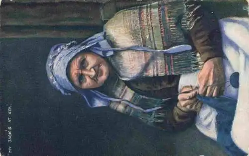 AK / Ansichtskarte  Verlag Tucks Oilette Serie Nr. 6690 Frau Striecken Abroad