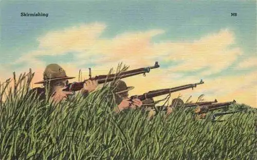 AK / Ansichtskarte  Militaria USA Skirmishing 