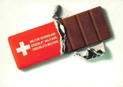 AK / Ansichtskarte  Schokolade Chocolat Militaire Schweiz 