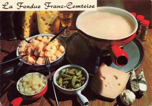 AK / Ansichtskarte  Rezept Recette-- Fondue Franc Comtoise