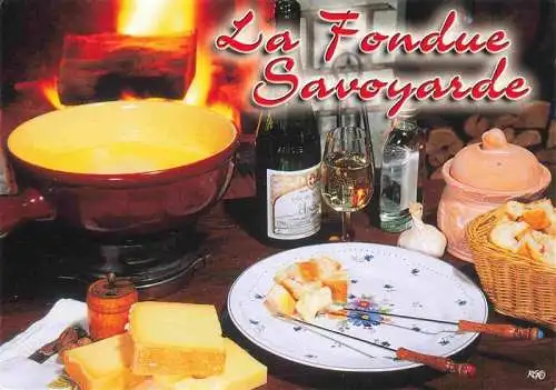 AK / Ansichtskarte  Rezept Recette-- Fondue Savoyarde