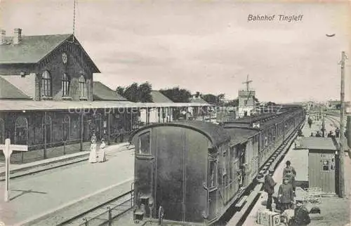 AK / Ansichtskarte  Tingleff DK Bahnhof