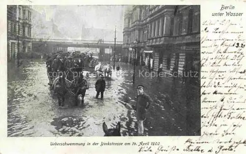 AK / Ansichtskarte  BERLIN ueberschwemmung in der Yorkstrasse