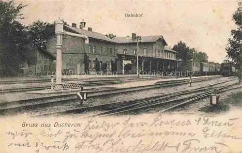 AK / Ansichtskarte  Ducherow Mecklenburg-Vorpommern Bahnhof