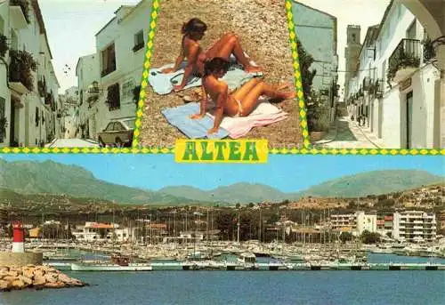 AK / Ansichtskarte  Altea Costa Blanca ES Ortsmotive Zentrum Hafen Ansich vom Meer aus