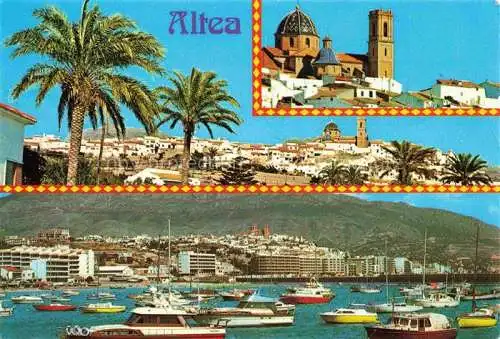 AK / Ansichtskarte  Altea Costa Blanca ES Ansicht mit Kirche Hafen