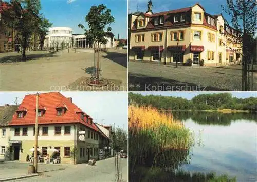 AK / Ansichtskarte  Meuselwitz Thueringen City Center Baderdamm Hotel Zur Boerse Hainbergsee